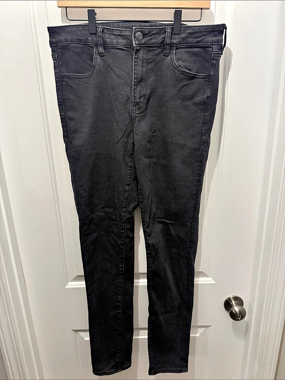 🥳 5 for $25 BUNDLE American Eagle Next Level Stretch Skinny Jeans Black Size 12